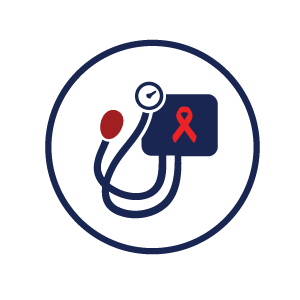 icon representing HIV medical care services