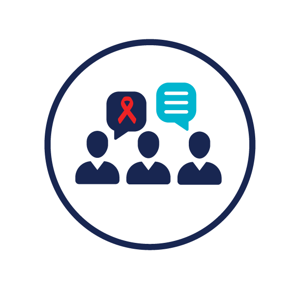 icon representing mental health services for HIV patients