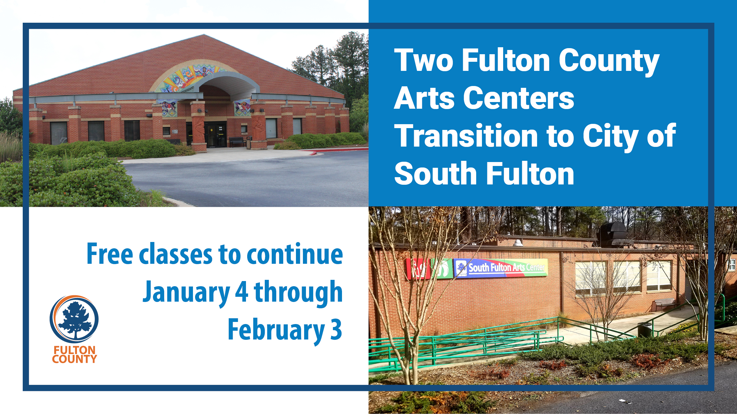 Two Art centers to transition to South Fulton 