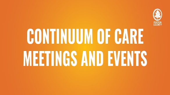Continuum of Care Meetings and Events